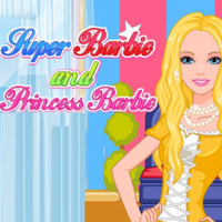 Super Barbie and Princess Barbie