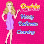 Barbie Messy Bathroom Cleaning