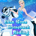 Elsa: Goes Horseback Riding