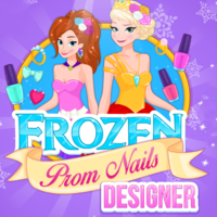 Frozen Prom Nails Designer