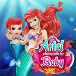 Ariel Playing With Her Baby