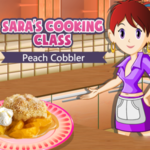 Sara's Cooking Class Peach Cobbler