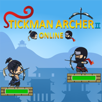 Stickman Archer Online 2,Stickman Archer Online 2は、UGameZone.comで無料でプレイできる物理ゲームの1つです。面白い弓射撃格闘ゲームです。このゲームでは、敵を倒すためにキャラクターをコントロールする必要があります。倒すほど、得点が高くなります。ここに来て、試してみてください！