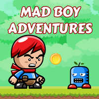 Mad Boy Adventures,Mad Boy Adventures is one of the Adventure Games that you can play on UGameZone.com for free. The game features 3 levels that will challenge you to beat it. Run and jump to dodge or kill the little robots and collect as many coins as possible. Take advantage of the robots to jump higher to pass the game.