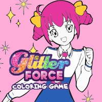 Glitter Force Coloring Game