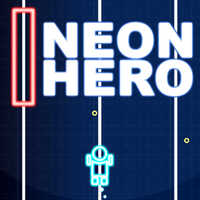 Neon Hero,このレーダーは、この無限のネオントラックをめぐる壮大な旅を始めようとしています。この無料のオンラインゲームで彼が赤い障壁を避けて輝くオーブを集めるのを手伝ってください。どのくらい遠くまでそれを作りますか？