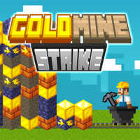 Goldmine Strike,Goldmine Strike is one of the Blast Games that you can play on UGameZone.com for free. Toss axes at towers of gold, brick, and coal! In Goldmine Strike, your mission is to help the miner earn riches. You can throw pickaxes while riding in the mining cart. Certain cubes will give you special abilities. Don't leave any gold behind!
