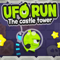 UFO Run The Castle Tower,Ten międzygalaktyczny odkrywca znalazł się w niebezpiecznym zamku. Czy uda mu się to zrobić w jednym kawałku?