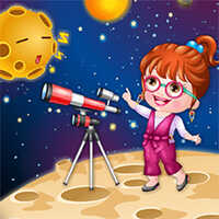 Baby Hazel Astronomer Dress Up,You can play Baby Hazel Astronomer Dress Up on UGameZone.com for free. 
Baby Hazel is curious to know all about stars, planets and other celestial planets. Let us give wings to her dreams and style Baby Hazel as an astronomer! Choose from dozens of stylish shirts, pants, skirts, spectacles, hairstyles, shoes, socks and designer jewelry to dress up Hazel. Also, give her a telescope so that she can peep into the solar system.