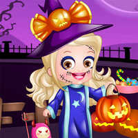 Baby Hazel Halloween Dress Up,You can play Baby Hazel Halloween Dress Up on UGameZone.com for free. 
It is Halloween time and Baby Hazel wants to go for trick or treat. But wait...she is not wearing the right outfit. Help Baby Hazel scare everyone by choosing from a wide collection of skirts, frocks, shoes, hairstyle and makeup choices. Give her a perfect spooky makeover. Enjoy and have fun!