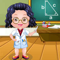 Baby Hazel Teacher Dress Up,You can play Baby Hazel Teacher Dress Up on UGameZone.com for free. 
Baby Hazel has been wearing Mom's spectacles and imitating to be her favorite teacher. How about dressing her up as a teacher? Create an amazing teacher avatar for Hazel with amazing hairstyles, fashionable outfits, accessories and much more. Here you get to choose from a wide collection of skirts, tops, knee pants, skirts, shoes, eyeglasses, and other accessories to give a perfect teacher makeover to Baby Hazel.