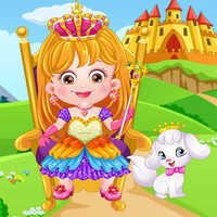 Kostenlose Online-Spiele,Sie können Baby Hazel Royal Princess Dressup kostenlos in Ihrem Browser spielen. Genieße und spiele dieses unterhaltsame und magische Anziehspiel, um Baby Hazel eine wunderschöne königliche Prinzessin zu verpassen. Dutzende schillernde Modekombinationen stehen zur Auswahl. Zeigen Sie Ihr Styling-Gespür und kombinieren Sie Kleider, Kronen, Handschuhe, Schmuck, Schuhe und Accessoires, um Liebling Hazel zu verkleiden. Wählen Sie einen königlichen Thron und einen magischen Zauberstab für die kleine Prinzessin, die am besten zu ihrer Persönlichkeit passt. Ändern Sie den Hintergrund zum Spaß.